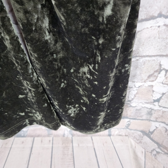 Noisy May Nattie High Waist Flare Velvet Pants Olive Green Stretch Size Small/30 - Picture 13 of 16